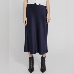 Alice + Olivia Maeve Mid-Length Satin Slip Skirt size 8